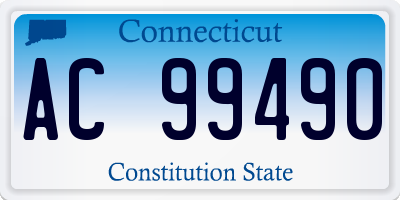 CT license plate AC99490