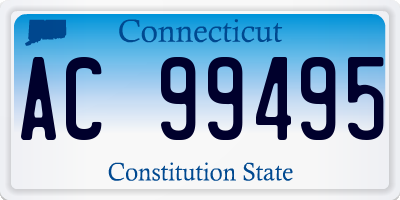 CT license plate AC99495