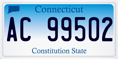 CT license plate AC99502