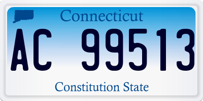 CT license plate AC99513
