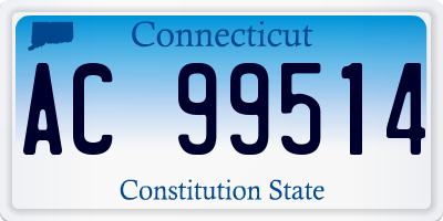 CT license plate AC99514