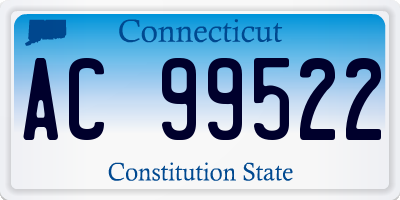 CT license plate AC99522