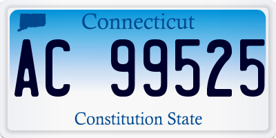CT license plate AC99525
