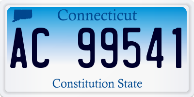 CT license plate AC99541