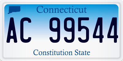 CT license plate AC99544