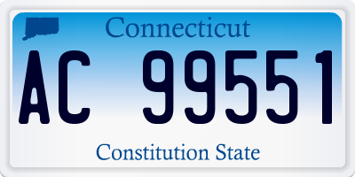 CT license plate AC99551