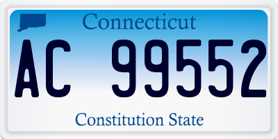 CT license plate AC99552