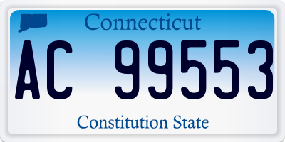 CT license plate AC99553