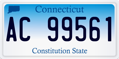 CT license plate AC99561