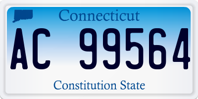 CT license plate AC99564