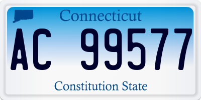 CT license plate AC99577