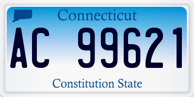 CT license plate AC99621