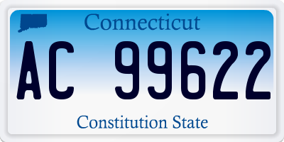 CT license plate AC99622