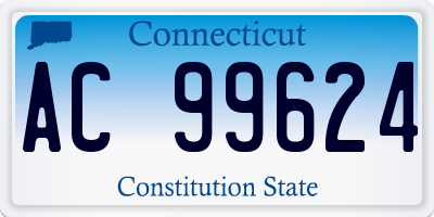 CT license plate AC99624
