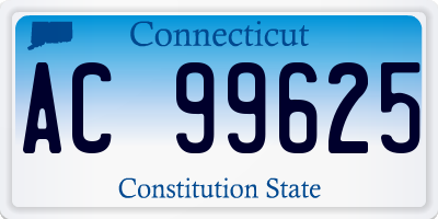 CT license plate AC99625