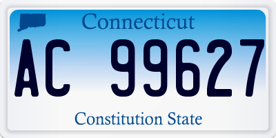 CT license plate AC99627