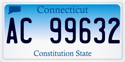 CT license plate AC99632