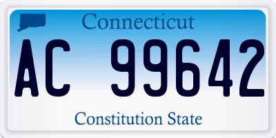 CT license plate AC99642