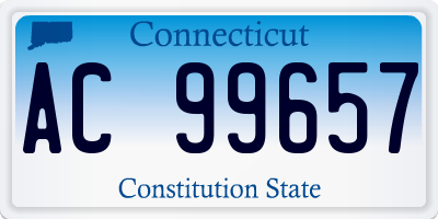 CT license plate AC99657