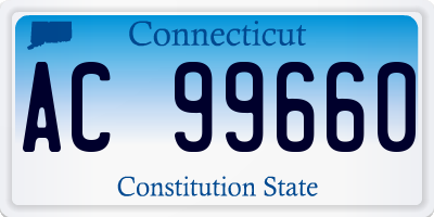 CT license plate AC99660