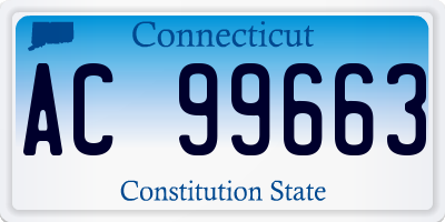 CT license plate AC99663