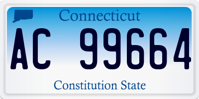 CT license plate AC99664