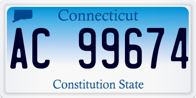 CT license plate AC99674