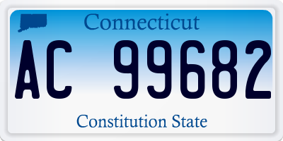 CT license plate AC99682