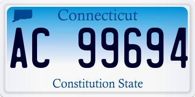 CT license plate AC99694