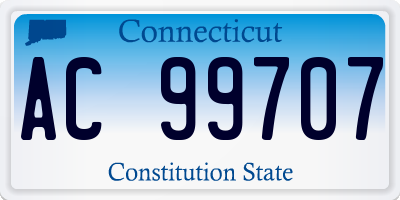 CT license plate AC99707