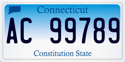 CT license plate AC99789