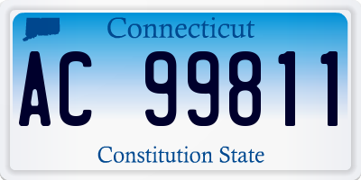 CT license plate AC99811