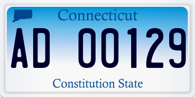 CT license plate AD00129