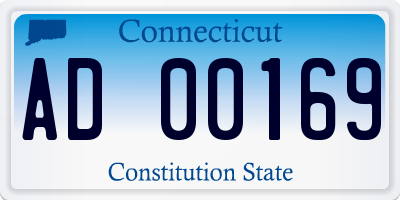 CT license plate AD00169