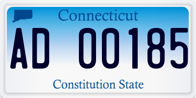 CT license plate AD00185
