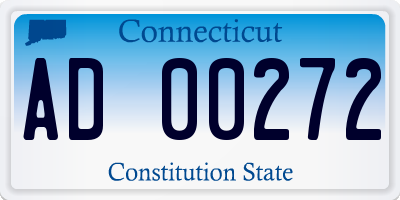 CT license plate AD00272
