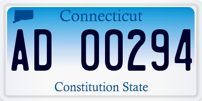CT license plate AD00294
