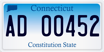 CT license plate AD00452