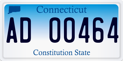 CT license plate AD00464