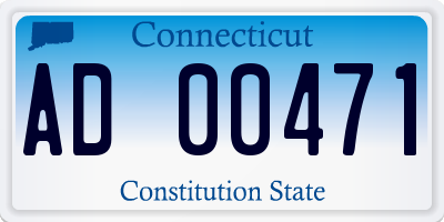 CT license plate AD00471