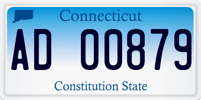 CT license plate AD00879