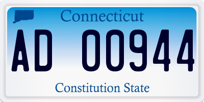 CT license plate AD00944
