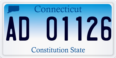 CT license plate AD01126
