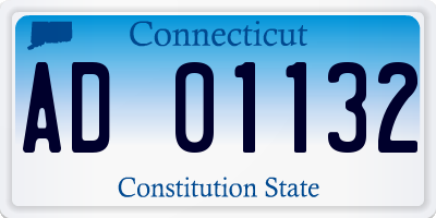 CT license plate AD01132
