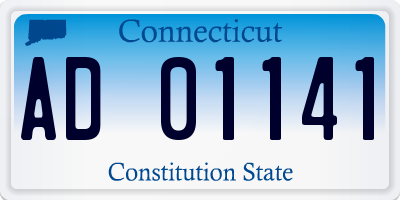 CT license plate AD01141