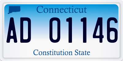 CT license plate AD01146