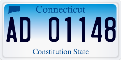 CT license plate AD01148