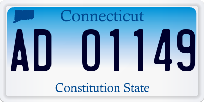 CT license plate AD01149