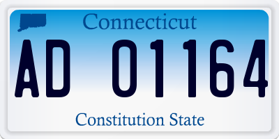 CT license plate AD01164