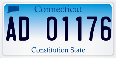 CT license plate AD01176